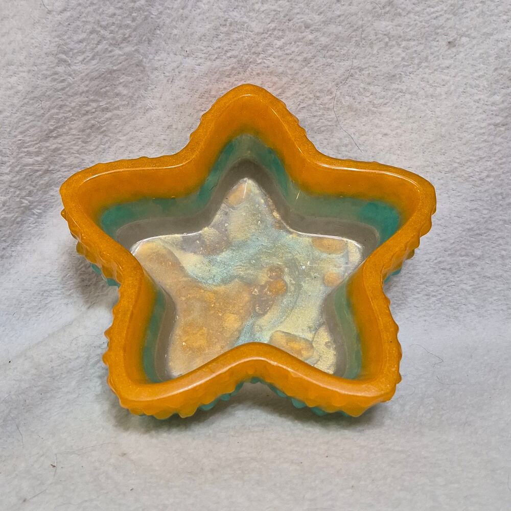 Handcrafted Resin Starfish Trinket Dish / Jewelry Holder